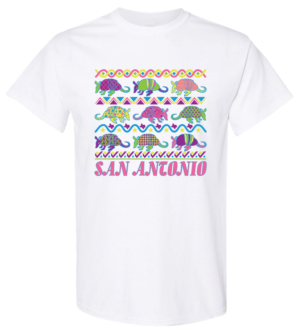 S0002 - Neon Armadillo Adult - White